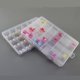 thumbnail image 4 of Caja de almacenamiento, ajustable, transparente, con 24 compartimentos (22 compartimentos fijos + 2 compartimentos divisorios extraíbles) Caja de almacenamiento de joyería clasificada de plástico para, 4 of 5