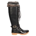 thumbnail image 2 of Nature Breeze GA24 Women Mixed Media Knee High Fur Trim Duck Boot, 2 of 5