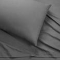 thumbnail image 2 of Soft Lightweight Brushed Cotton Blend Bed Sheet Set – 3-Piece Twin XL – Gray, 2 of 11