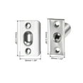 thumbnail image 2 of Steel Closet Door Ball Catch with Strike Cabinet Ball Latch for Interior Doors, Silver 4 Pack, 2 of 5