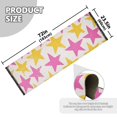 thumbnail image 5 of Yayeee Hallway Runner Rug 2'x6' Non Slip Machine Washable with Rubber Backing, Yellow Pink Stars, 5 of 8