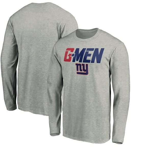 Men's Gray New York Giants Hometown Collection G-Men Long Sleeve T-Shirt