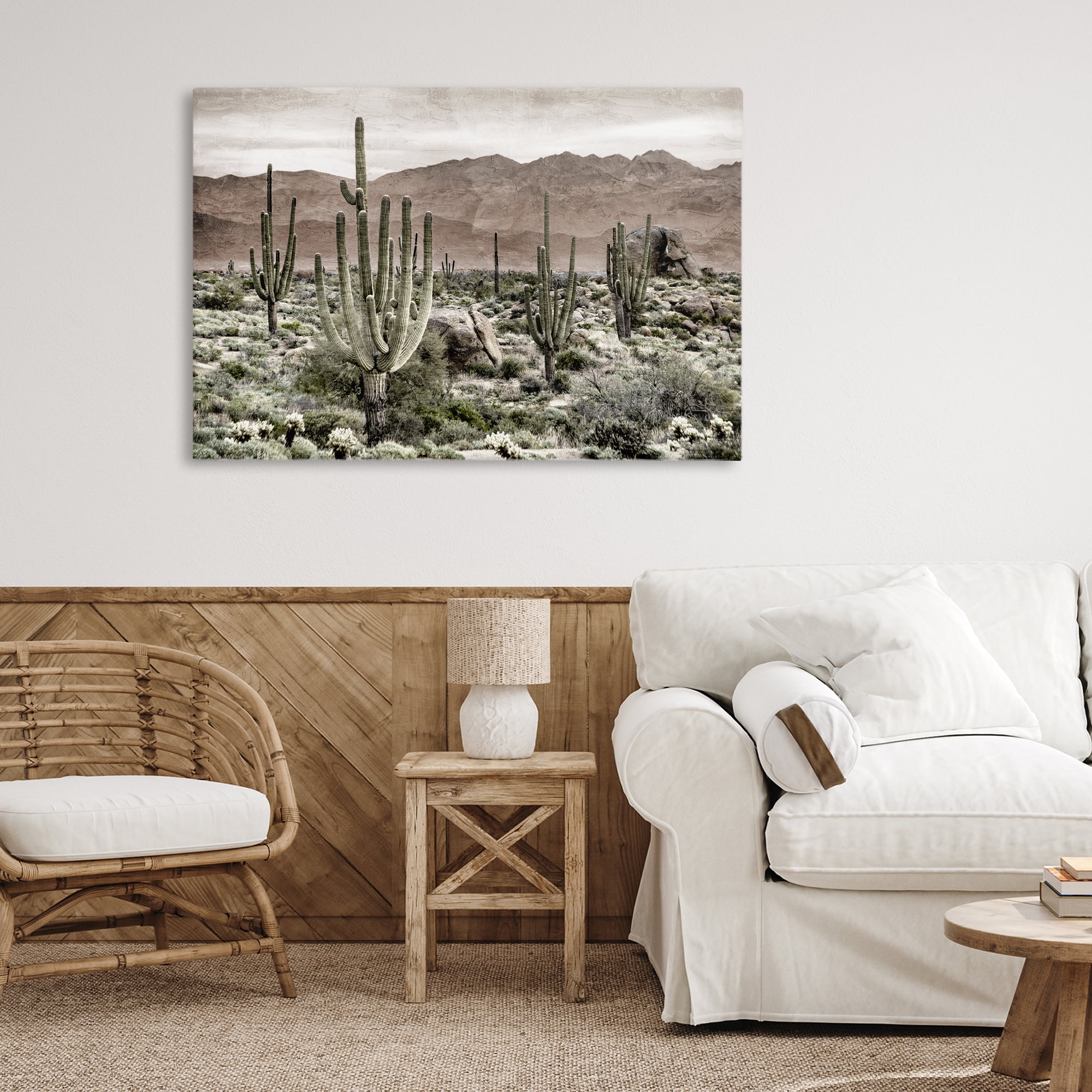 Stupell Industries Desert Land Cacti Wilderness Canvas Wall Art, design by Kim Allen