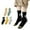 Black, variant on Toddler Boys Girls Letter Print Crew Socks, 20-Pair Pack Athletic Mid-Calf for School Ages 1-13 Years