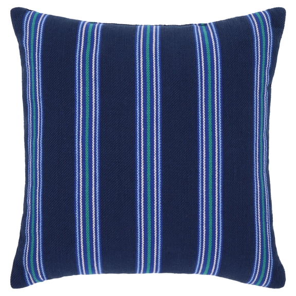 Mainstays 18" x 18" Blue Stripe Decorative Pillow