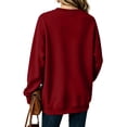 thumbnail image 6 of Oversized Crewneck Sweatshirts for Women Warm Comfy Fleece Cute Sweatshirts | No Hood Scoop Neck, Over Sized Loose Fitted, Lightweight Soft Cozy, Teens Juniors Boyfriend,M, 6 of 6