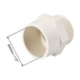 thumbnail image 3 of Adaptador de conector de tubo de rosca macho G1-1/4 de 40 mm, 2 piezas, 3 of 4