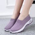 thumbnail image 2 of Womens Orthopedic Slip on Walking Shoes Comfort Anti Skid Nursing Work Sneakers with Arch Support, 2 of 5