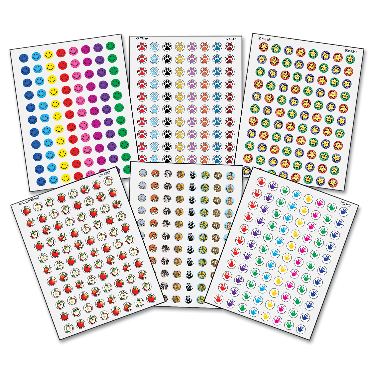ME Puppy Paw Prints Mini Stickers Teacher Created Resources TCR4249 