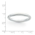 thumbnail image 2 of Platinum 3mm Half-Round Comfort Fit Lightweight Band - Size 5.5, 2 of 2