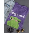 thumbnail image 3 of Today's Mood: Leave Me Alone Shaped T-Shirt Women -Smartprints Designs, Female Small, 3 of 4