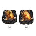 thumbnail image 6 of Goofa Golden Koi And Treasure Printed Women 2 in 1 Running Shorts,Quick Dry Athletic Workout Shorts,High Waisted Athletic Shorts with Liner Pockets-Large, 6 of 9