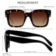 thumbnail image 5 of Lentes de Sol ANDWOOD Mujer con Montura Cuadrada Sobredimensionada 2 Paquetes, 5 of 7