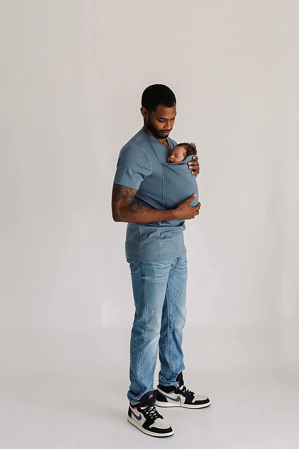 Lalabu The Dad Shirt, Hands-Free Baby Carrier for Newborns Up to 15 Lbs, CPSC Compliant