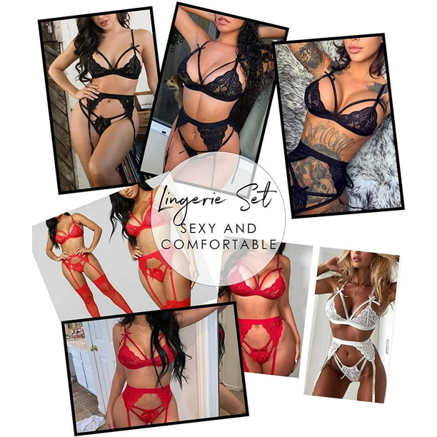 Women's lingerie set with garter belt, lace, teddy bear, babydoll, body -  Walmart.ca