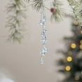 thumbnail image 4 of Beautynvta Clear Crystal Christmas Ornaments for Tree Decorations, Hanging Acrylic Snowflake Icicle Ornaments, Christmas Tree Pendants Holiday Party Decoration Pendants, 4 of 6