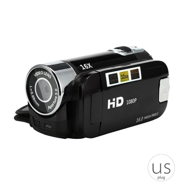Mini 16MP 2.7 "HD 1080P LCD Cámara de video digital Soporte DV Tarjeta SD 32GB Cámara portátil con zoom 16X Eigraketly DZ3992-04B