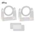 thumbnail image 3 of 2Pcs Rotation Adjustable Bathroom Kitchen Curtain Rod Holder Hooks, 3 of 8