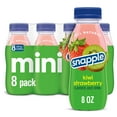 thumbnail image 3 of (2 pack) Snapple Kiwi Strawberry Juice Drink, 8 fl oz, 8 Mini Bottles, 3 of 11