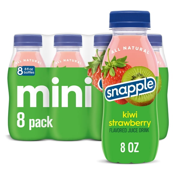 Snapple Kiwi Strawberry Juice Drink, 8 fl oz, 8 Mini Bottles