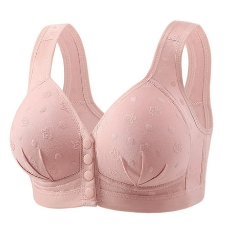 hoksml Front Button Bra  Women s Solid Color Backless Sexy Seamless Push-Up U-Shaped Beautiful Back Underwear Everyday Sports Bras 2025 Summer Clearance