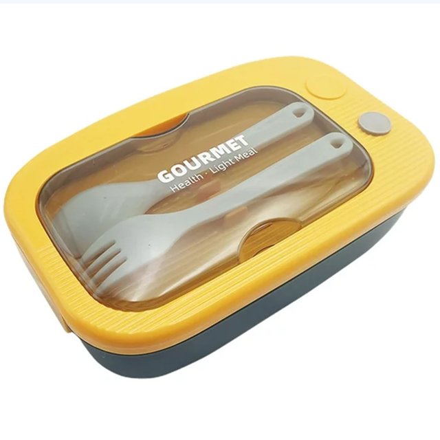 MOQIN Stackable Bento Box Japanese Lunch Box Kit with Spoon & Fork, 3-In-1 Compartment Wheat Straw Meal Prep Containers for Kids & Adults