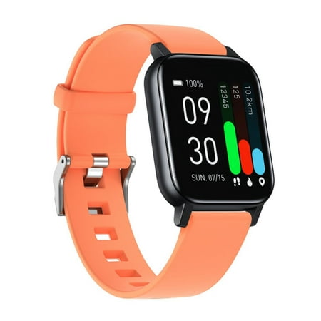 1 Pack Smart Watch for Android and Apple iPhones | Fitness Tracker Heart Rate Step Counter Sleep Monitor Messages IP68 Swimming Waterproof for Women and Men | 42mm（Orange） Sale 978