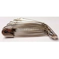 thumbnail image 3 of NiftyPlaza Large Safety Pins, Size 1-1/2", 500 Safety Pins, Nickel Pleated, Rust Resistant, 3 of 5