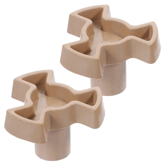 2pcs Turntable Plastic Coupler Y-shape Replacement Microwave Oven Turntable Shafts