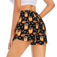 thumbnail image 3 of Disketp Bee and Honey Print Women's Shorts Workout Shorts for Athletic Gym Running Shorts with Phone Pockets Large, 3 of 8