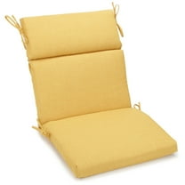 22-inch by 45-inch Spun Polyester Outdoor Squared Seat/Back Chair Cushion-Color:Lemon