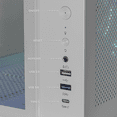 thumbnail image 4 of Gabinete DXT GAMING Titan PRO Mini Torre Cristal Curvo Panoramico 3 Fan ARGB USB-C Blanco CDXT900WT, 4 of 6