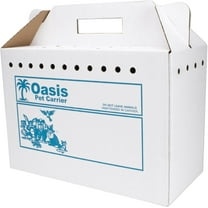 Oasis Disposable Cardboard Pet Cat Carrier, Small, 18"L (12 Pack)