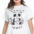 thumbnail image 4 of Camiseta Oversize Blanca Panda Gráfico Verano De Moda Ropa para Madre Chica 3XL Yuyangstore camiseta de gran tamaño de algodón de las mujeres, 4 of 8