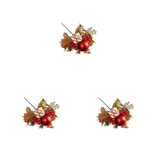 Cateissary Navidad flores artificiales rama plástico decoración guirnalda granja boda pared jardín Navidad árbol cumpleaños Type7 NO7 Cateissary CBP443290