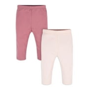 Gerber Baby Girl Pants, 2-Pack, Sizes Newborn-12 Months