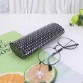 thumbnail image 2 of Eyeglasses Box Rhombus Glasses Storage Box Glasses Case Hand-made Glasses Storage Box (Black), 2 of 8