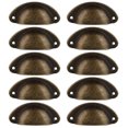 thumbnail image 3 of 10pcs Perilla Carcasa de Latón Aleación de Zinc para Cajón Puerta Macarena Bronce 82x35mm Taza de cajón de armario, 3 of 8