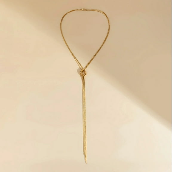 Goldtone Bolo Style Necklace