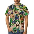thumbnail image 4 of Luigi's Mansion Game Cartoon Unisex Short-sleeve Shirt For Men Women Novelty 3D Print T-Shirt Soft Comfortable Tee Shirts, 4 of 7