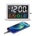 thumbnail image 1 of Reloj Despertador Digital JALL con Pantalla LED de 5.5'' en Blanco, 1 of 7