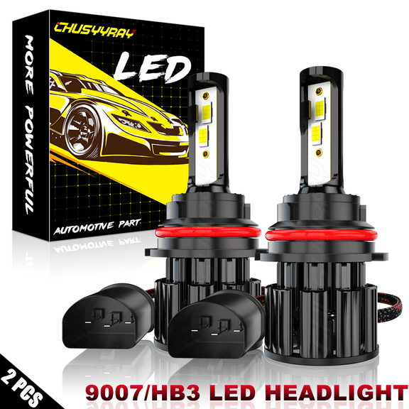 Fit for Nissan Xterra 2002-2015 6000K 2PC 9007 LED Headlight High/Low Beam Bulbs Kit