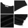 thumbnail image 6 of UVN Womens Blouses Summer Crew Neck Vacation Shirt for Women Cap Sleeve Dressy Casual Pleated Tops, 6 of 9