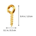 thumbnail image 2 of Self-tapping Hook Mixed Color Screws Socket Hook Rings Sheep Eye Screw Sheep Eye Socket Ring, 2 of 5