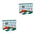 thumbnail image 3 of relayinert 112 Scale Backdrop Layout Storage Background for Action Figures Durable and Practical Style B 2PCS, 3 of 6