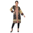 thumbnail image 1 of IshDeena Pakistani Kurtis for women Indian Style Cotton Tunics Womens Tops Printed Lawn (2X-Large, Navy Blue), 1 of 6