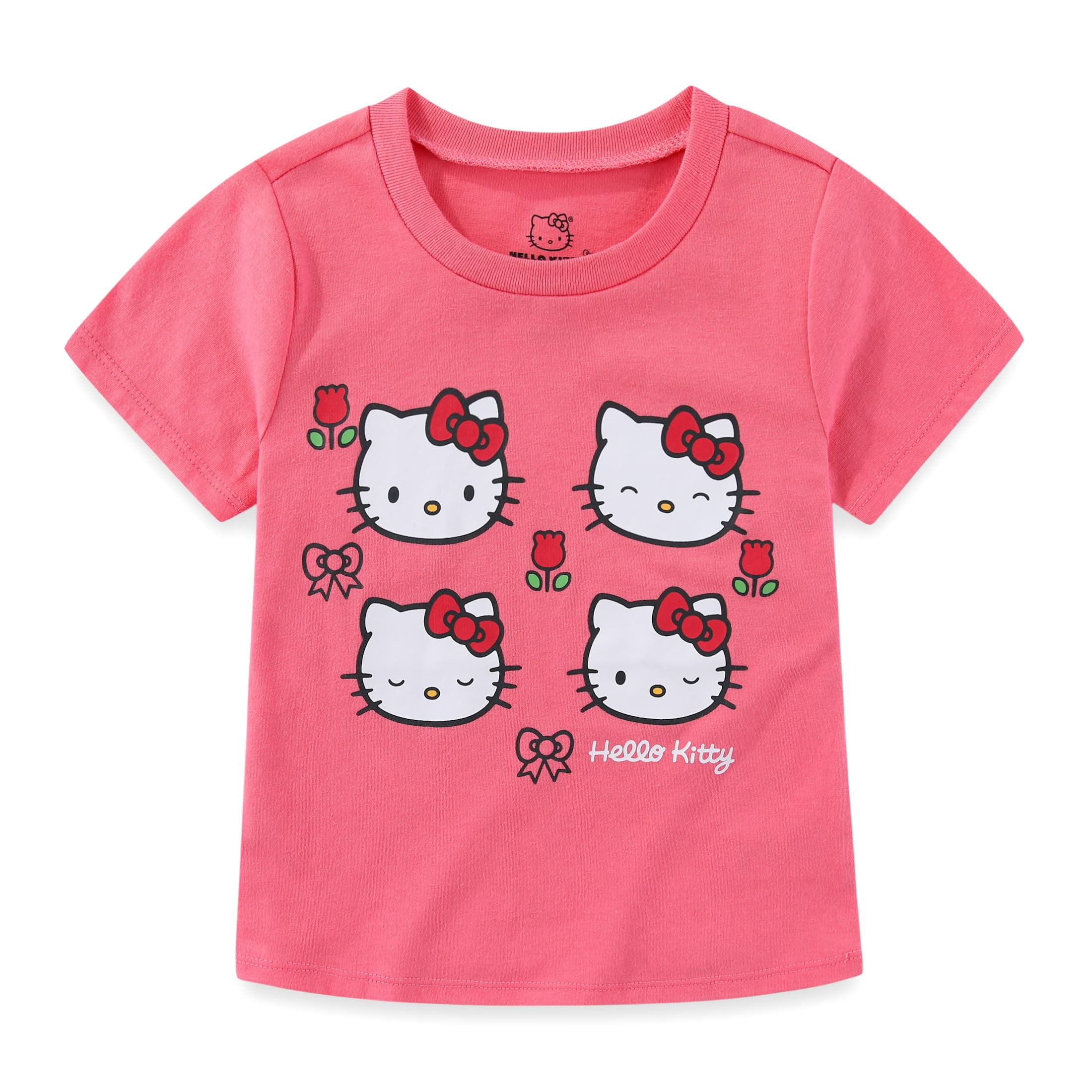Hello Kitty Sanrio Short Sleeve T-Shirt and Short Set (Girls), 2 Piece Set, Sizes 4-12