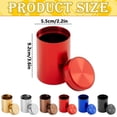 thumbnail image 3 of Round Storage Jars Portable Airtight Container Metal Smell Proof Tins Small Tea Coffee Sugar Canisters Spice Container Bottles Sealing Jars With Lids Multipurpose Portable Jar for Spices,Coffee& Teas, 3 of 4