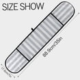 thumbnail image 3 of Dailycode Double Sided Oven Mitt with Loop Heat Resistant Kitchen Long Potholders 7" x 35" Sky Gray and White Stripes, 3 of 6