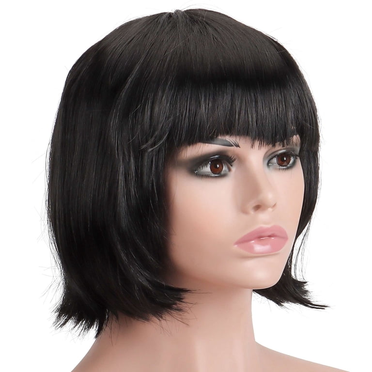 Synthetic Bob Wig with Bangs Trimmable Heat Resistant for Cosplay Party Costume Amazon.com : AISI BEAUTY Blonde Bob Wig with Bangs Short  main image 2